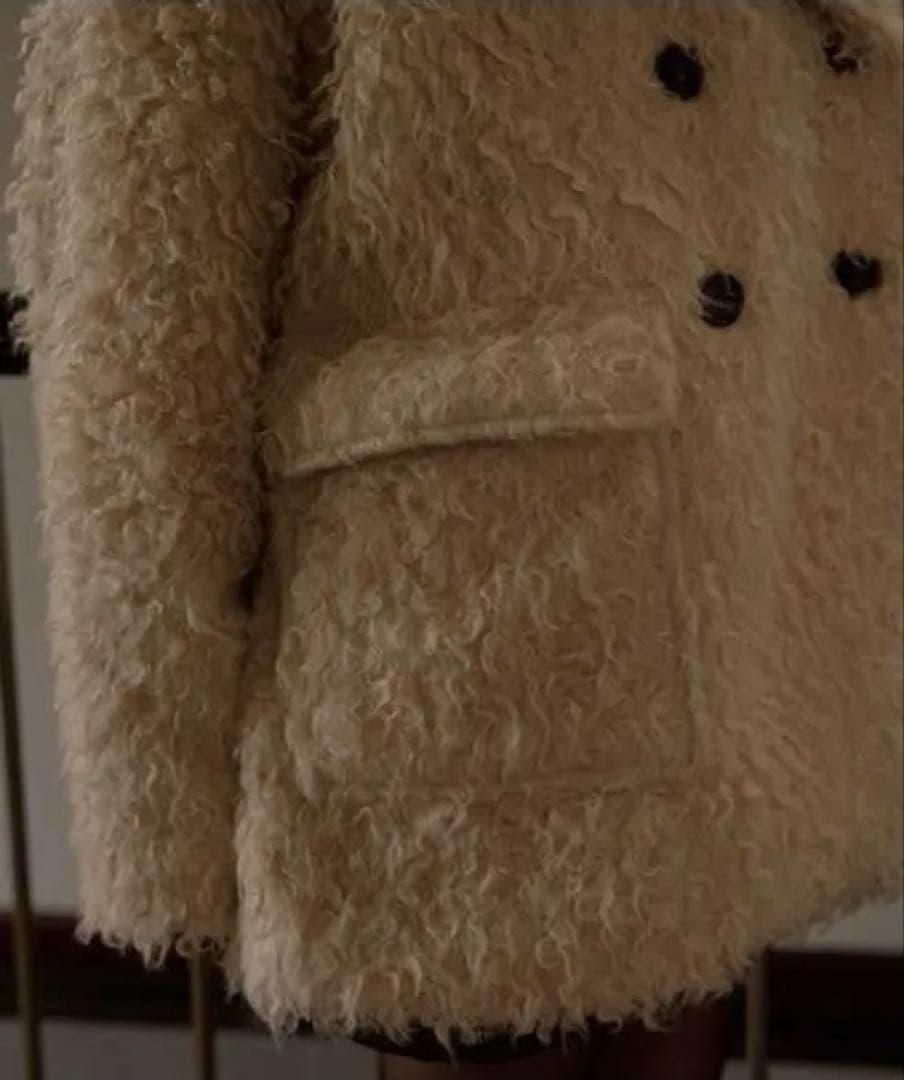 mideal プードルミドルコート アイボリー