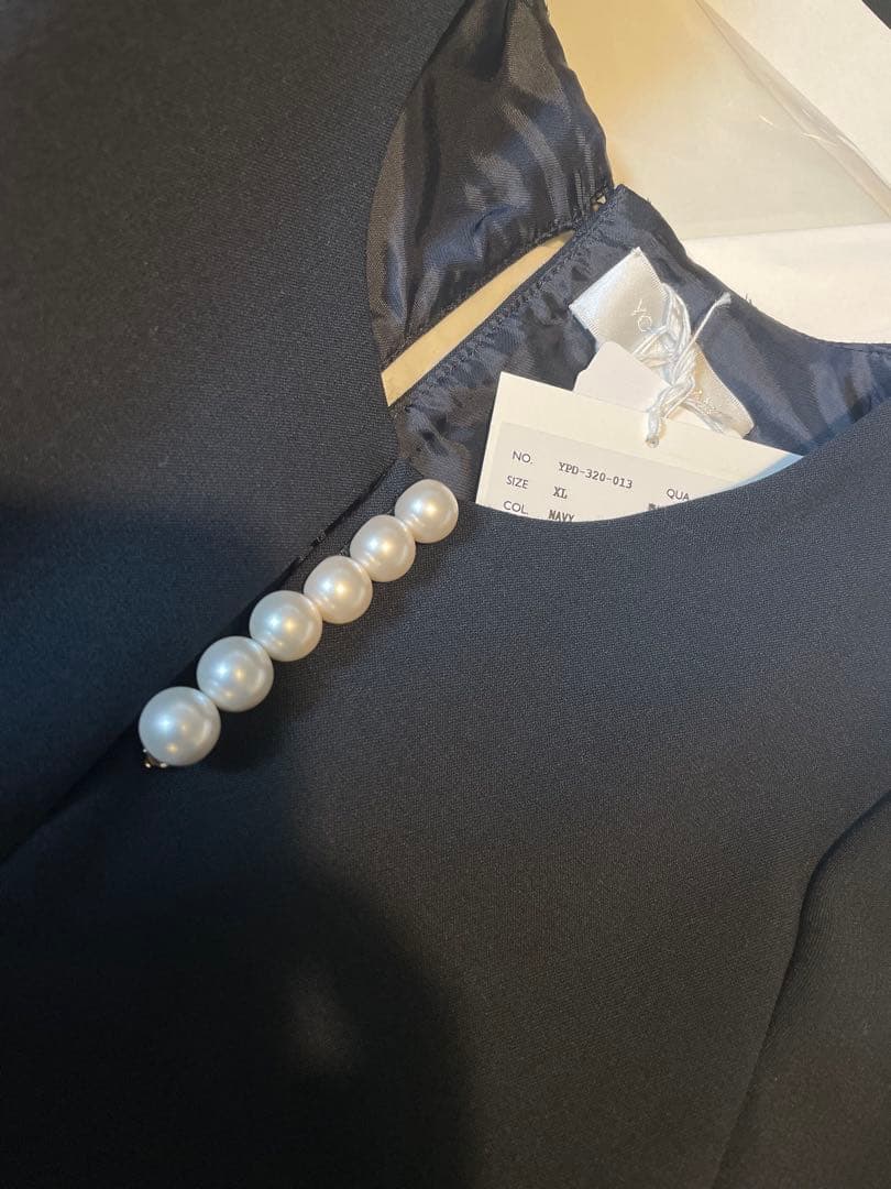 【YOKOCHAN】ロングスリーブパールドレス