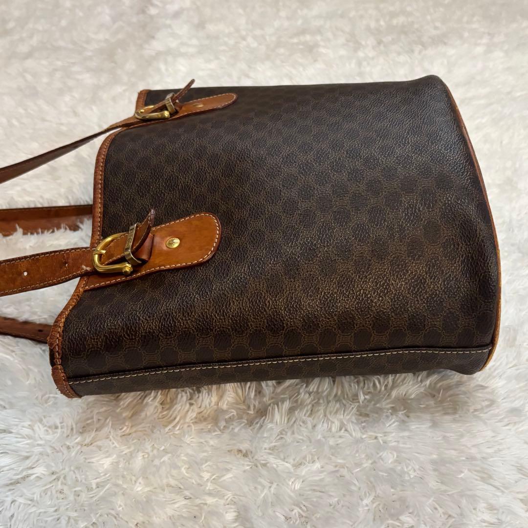 CELINE セリーヌ MC96トートバッグ マカダム 肩掛け ダークブラウン