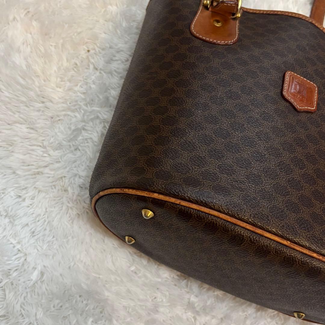 CELINE セリーヌ MC96トートバッグ マカダム 肩掛け ダークブラウン
