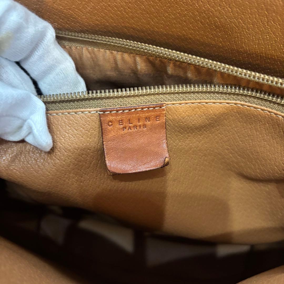 CELINE セリーヌ MC96トートバッグ マカダム 肩掛け ダークブラウン