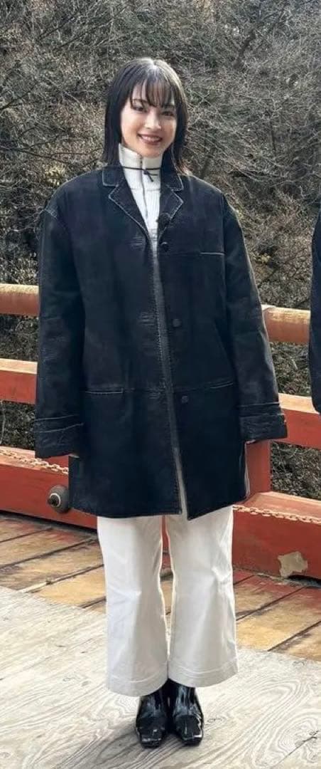 アイレネ　広瀬すずさん着用　24A/W今季完売ヴィンテージレザーコート