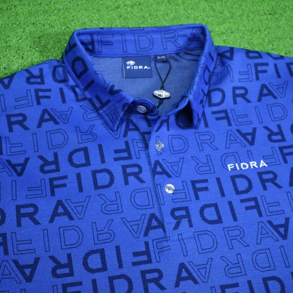 FIDRA/フィドラ ゴルフ 長袖ポロシャツ【ブルー/XL】新品！