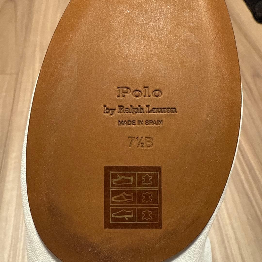 ホワイトバレエシューズ レザー製