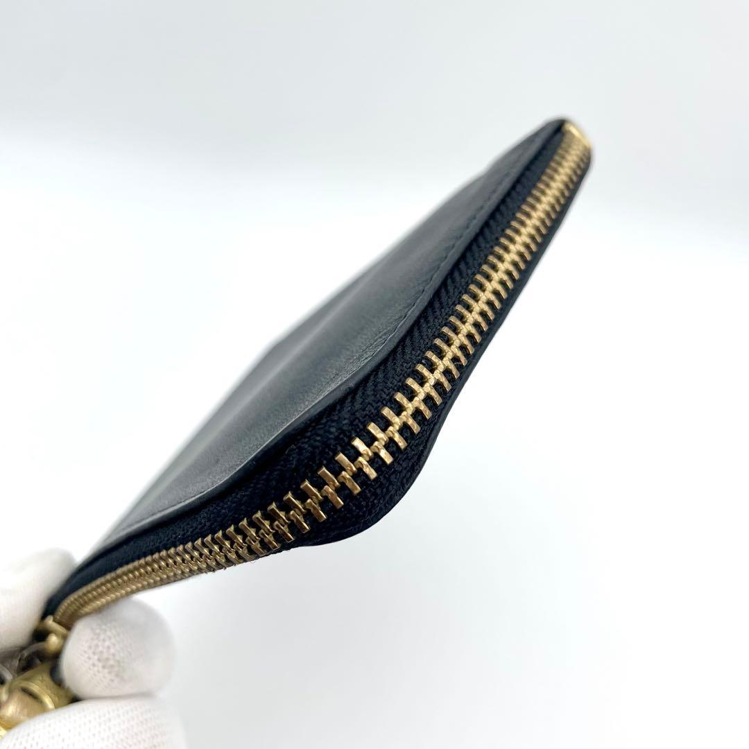 コムデギャルソン　ミニ財布　レザー　ブラック　 管理番号【b155】