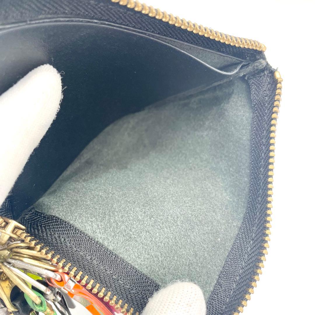 コムデギャルソン　ミニ財布　レザー　ブラック　 管理番号【b155】