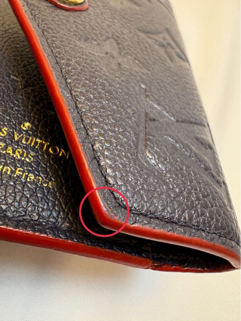 ルイヴィトンモノグラムアンプラント ポルトフォイユ ゾエ 三つ折り財布 RFID