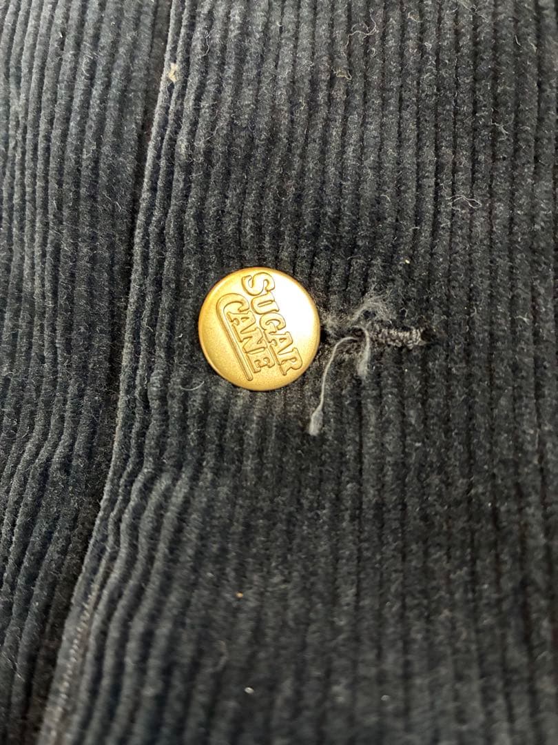 SUGAR CANE シュガーケーン　コーデュロイカバーオール黒40