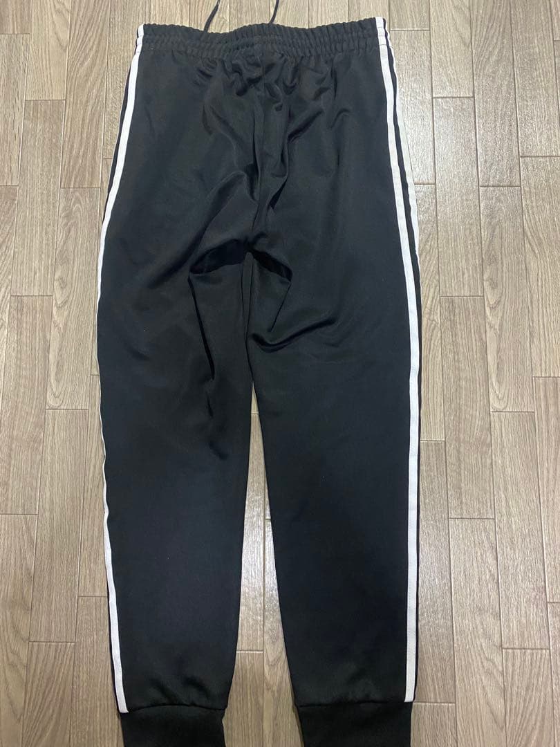 adidas 3本ライン ブラック トレーニングパンツ