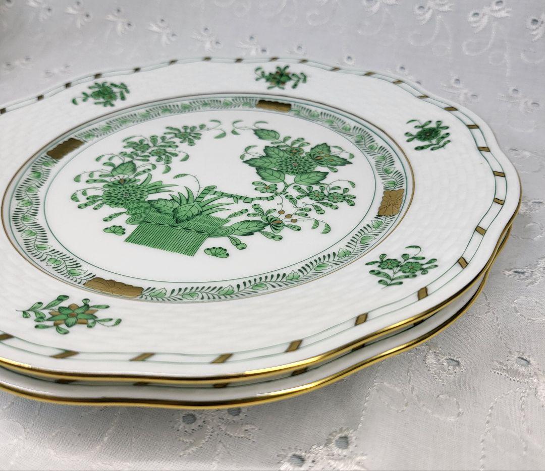 2枚✨未使用近✨ヘレンド インドの華 プレート 19cm皿 デザート