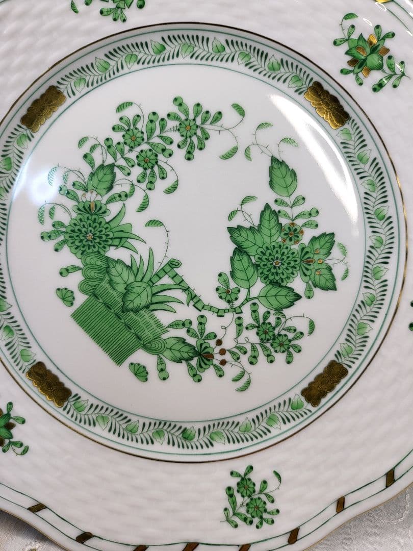 2枚✨未使用近✨ヘレンド インドの華 プレート 19cm皿 デザート