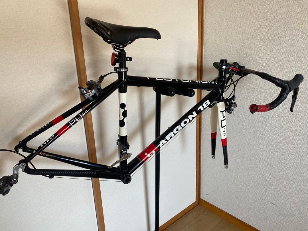 ARGON18 ロードバイクフレーム ブラック/レッド サイズ XS アルテグラ