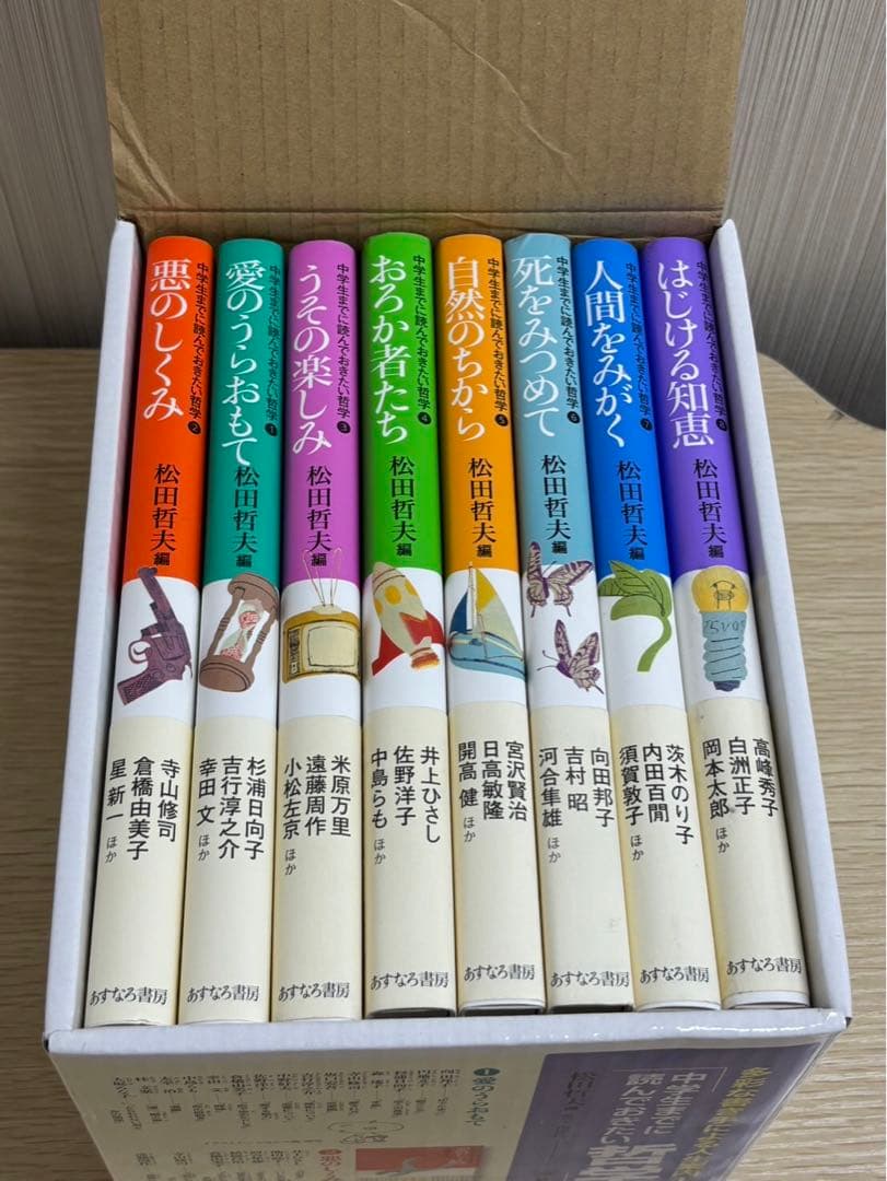 【中学生までに読んでおきたい哲学 全8冊 あすなろ書房 松田哲夫