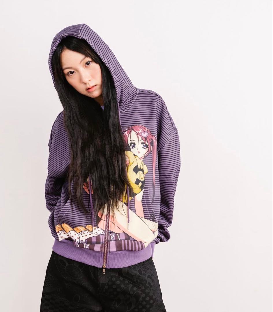 Yumin Haボーダーパーカー