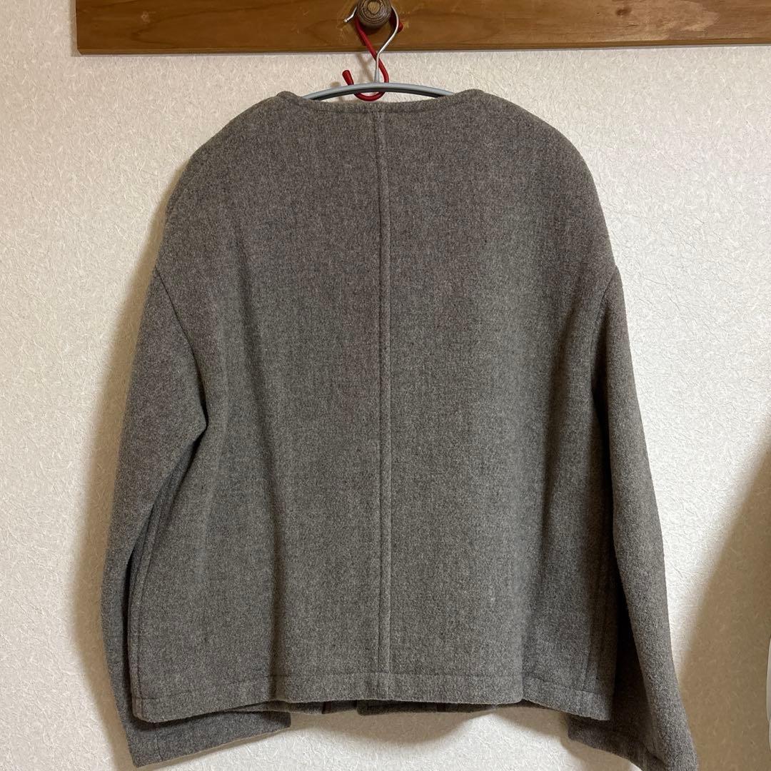 DANTON(ダントン) ウールモッサライトパイルノーカラージャケット36