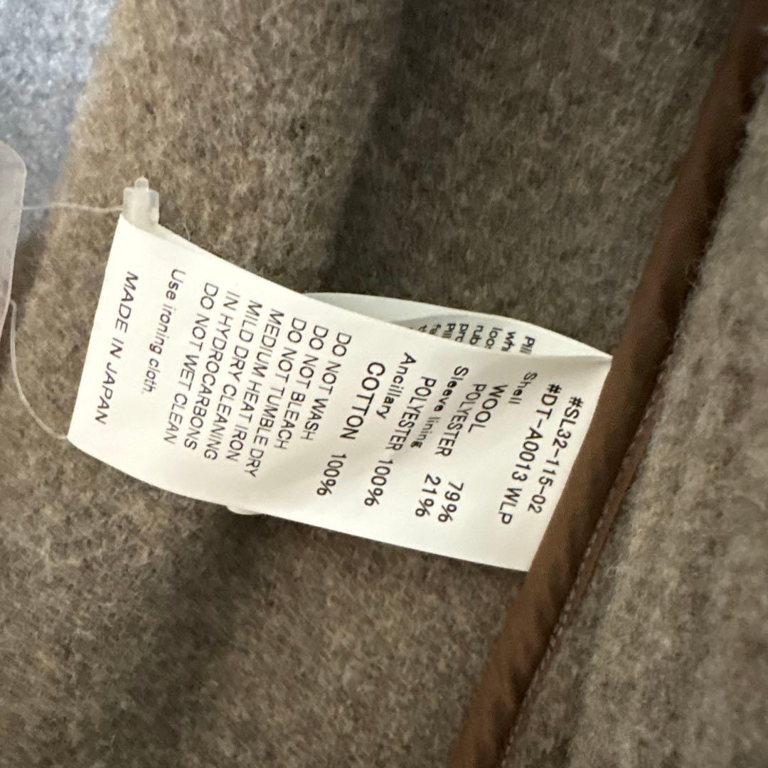 DANTON(ダントン) ウールモッサライトパイルノーカラージャケット36