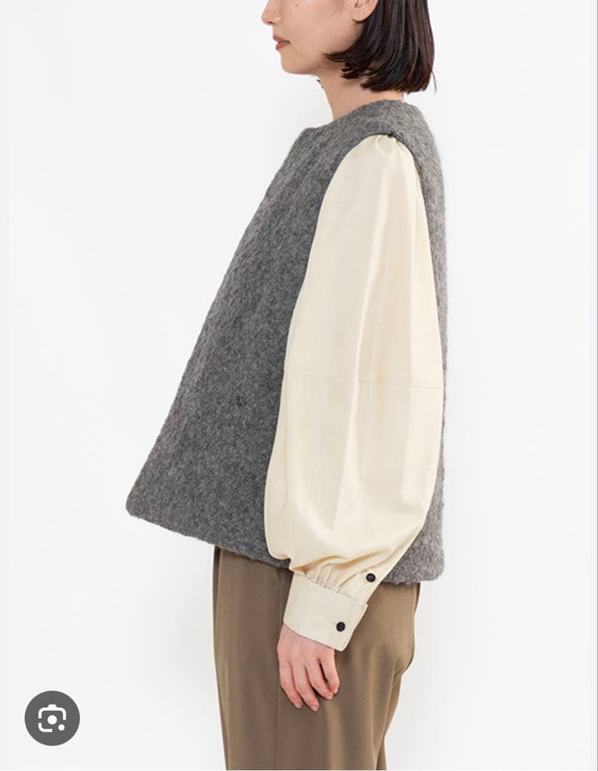 hyke ハイク　アストラカンベスト　ボアベスト　キルティングベスト