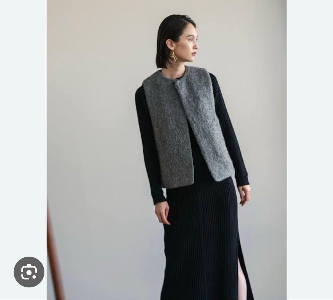 hyke ハイク　アストラカンベスト　ボアベスト　キルティングベスト