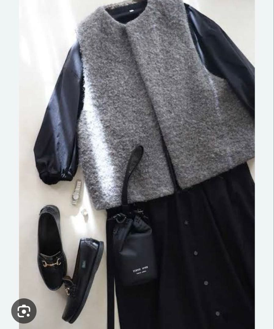 hyke ハイク　アストラカンベスト　ボアベスト　キルティングベスト