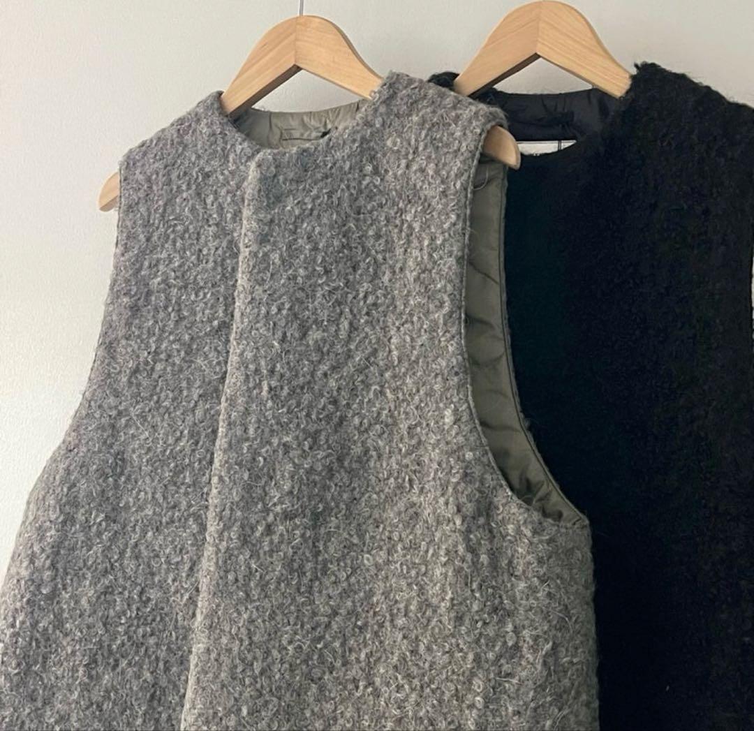 hyke ハイク　アストラカンベスト　ボアベスト　キルティングベスト