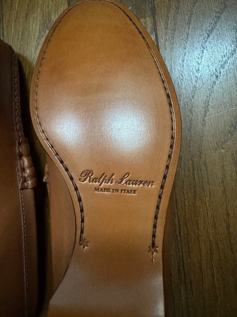 新品未使用　美品　Ralph Lauren ローファー ブラウン　イタリア製