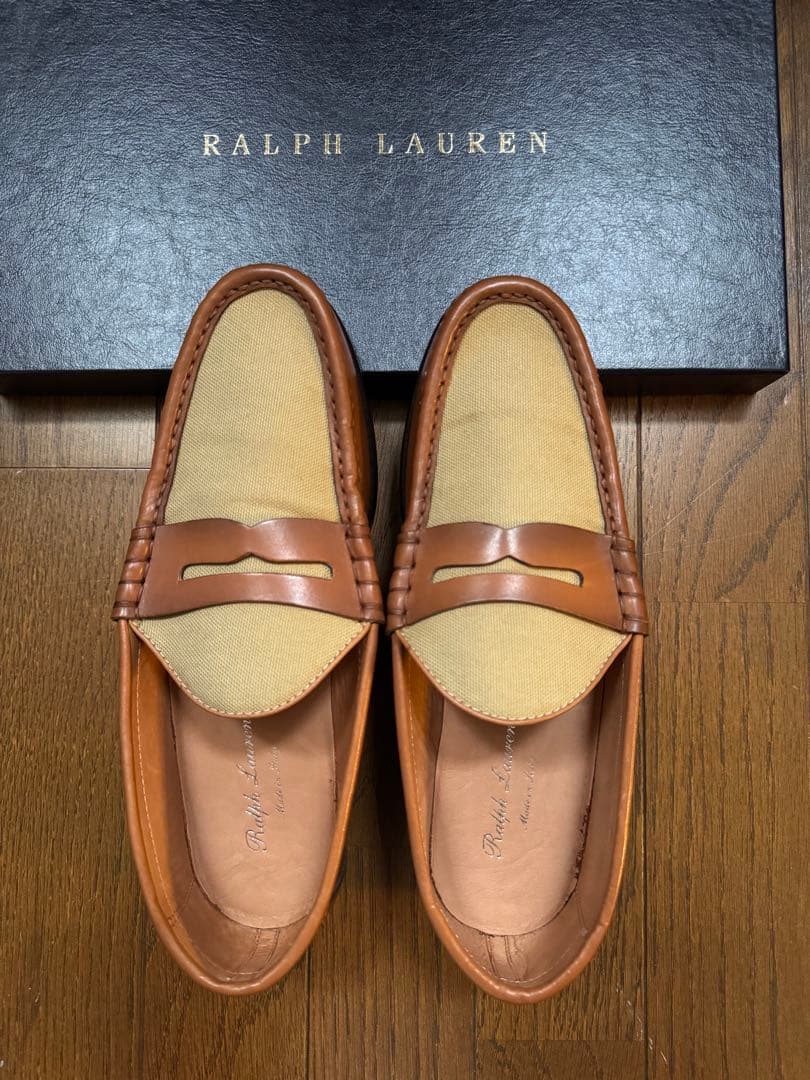 新品未使用　美品　Ralph Lauren ローファー ブラウン　イタリア製