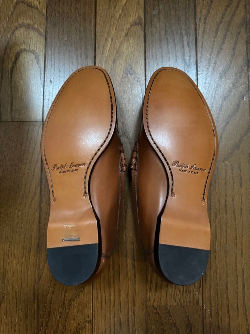 新品未使用　美品　Ralph Lauren ローファー ブラウン　イタリア製