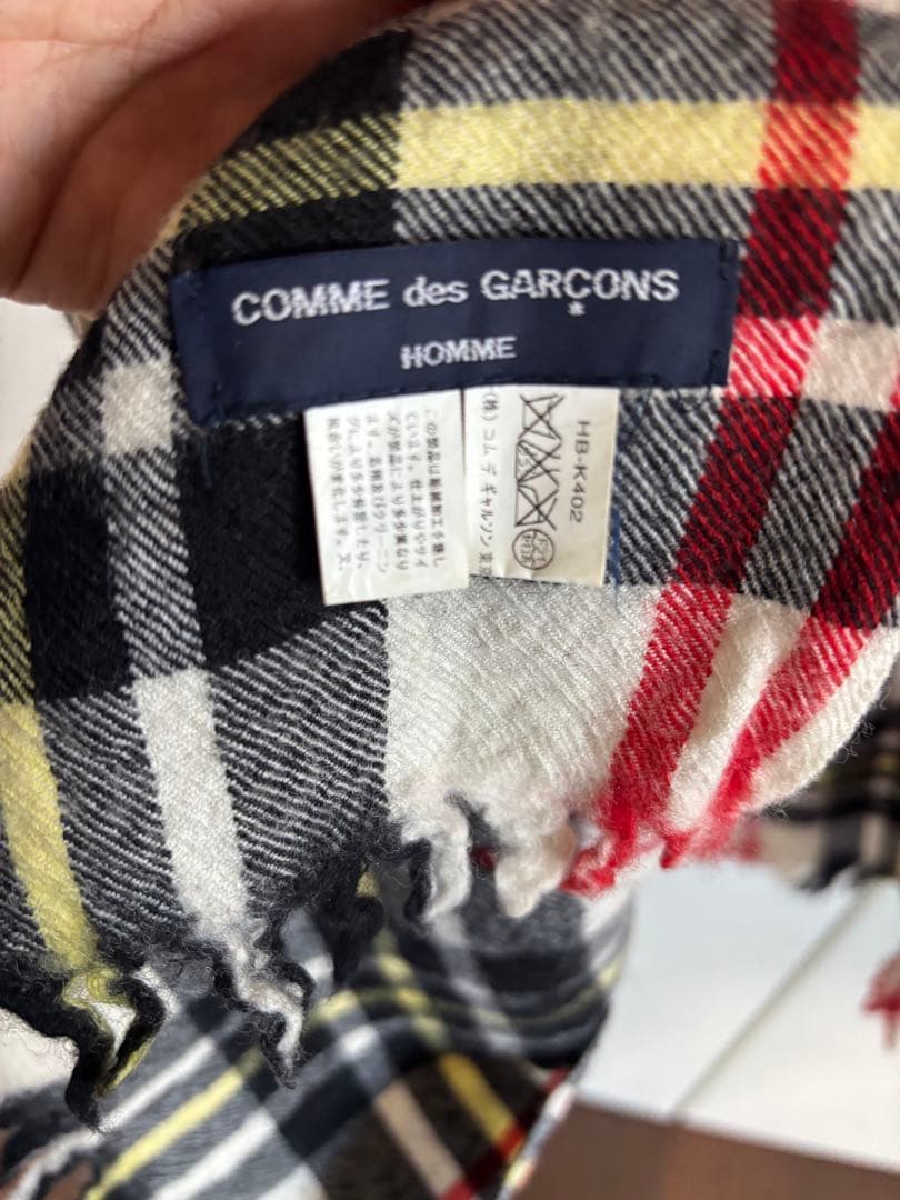 COMME des GARÇONS チェック柄マフラー
