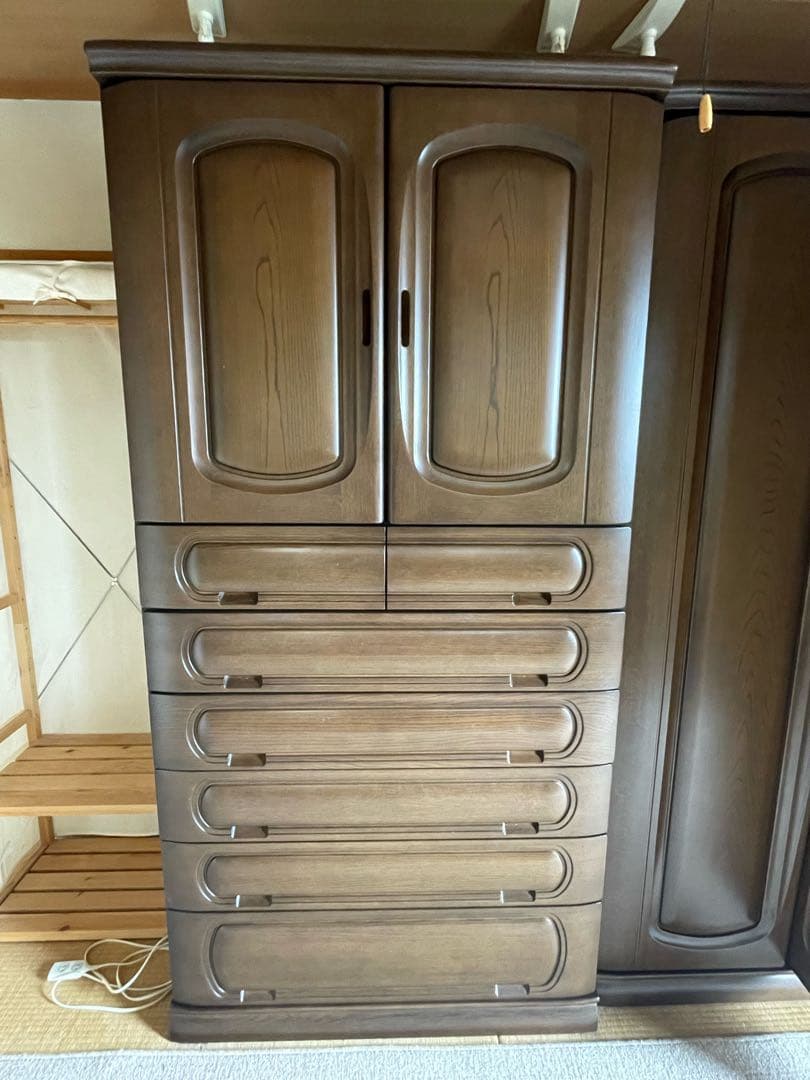 婚礼タンス　和ダンス クローゼット 木製タンス　和装収納　取りに来ていただける方