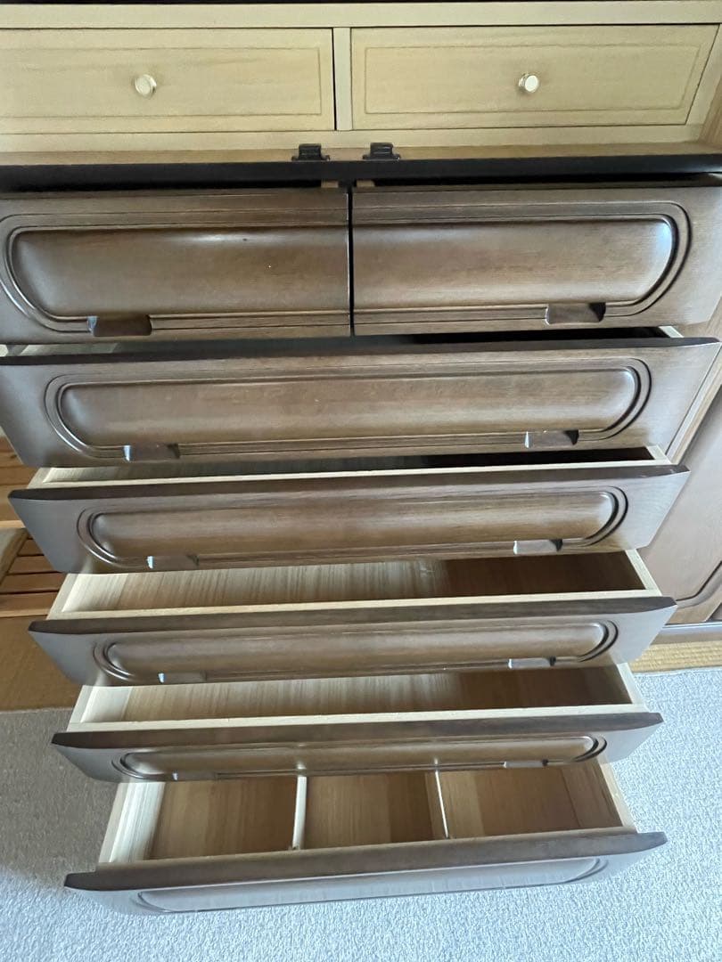 婚礼タンス　和ダンス クローゼット 木製タンス　和装収納　取りに来ていただける方