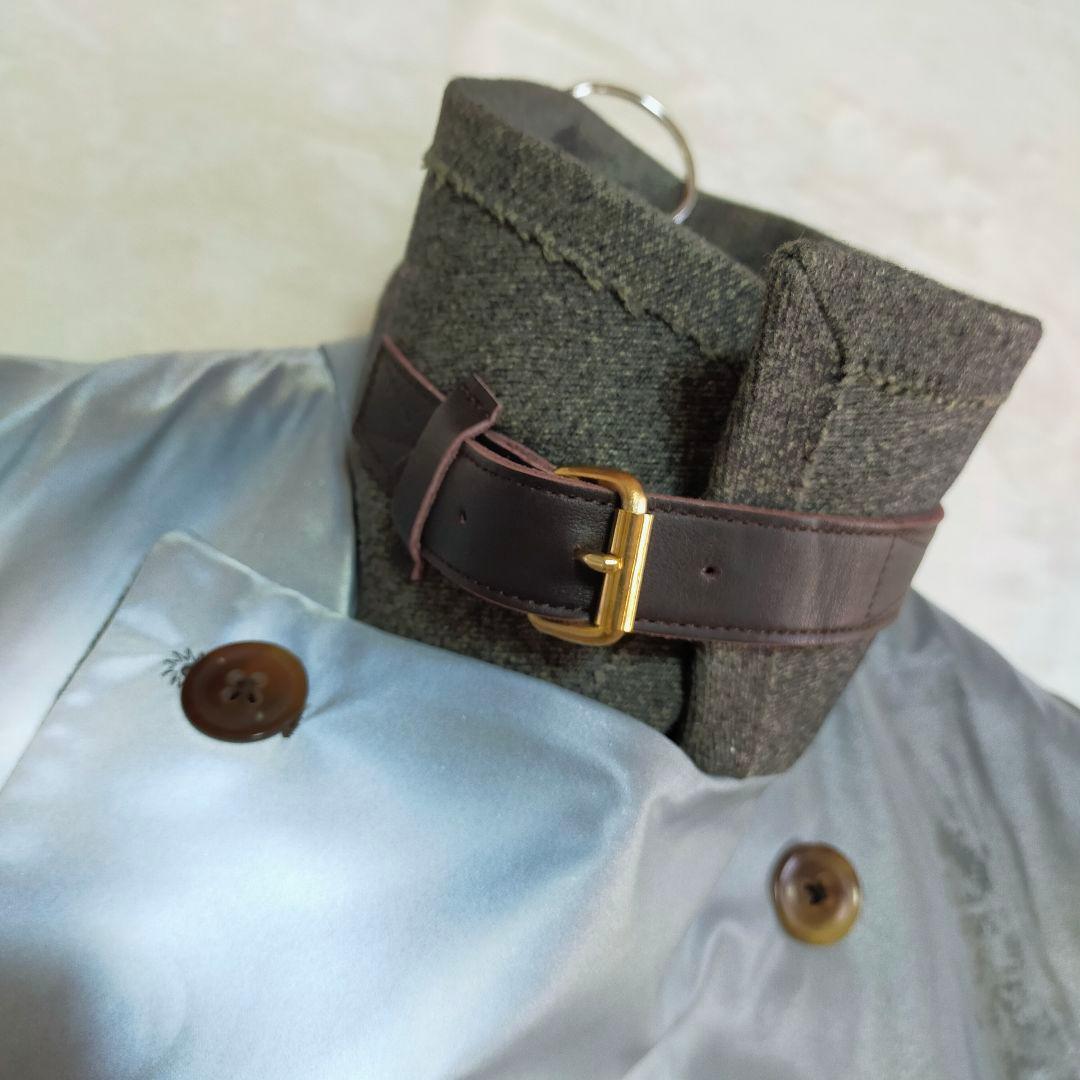 Paul Smith　異素材ドッキング　ダブルブレストロングチェスターコート