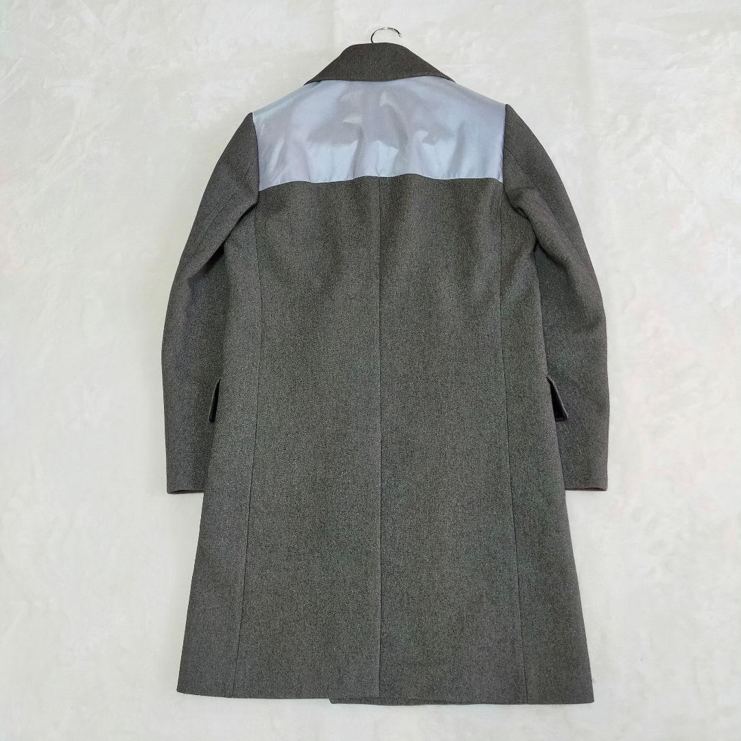 Paul Smith　異素材ドッキング　ダブルブレストロングチェスターコート