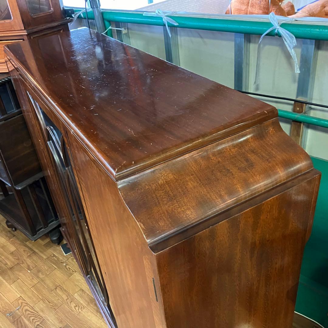 イギリスアンティーク キャビネット サイドボード 鍵付き