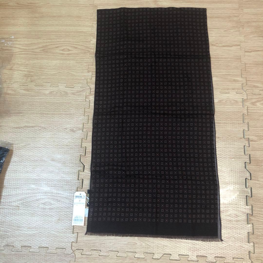 リクエスト値下未使用タグ付】イタリ製『gotairiku』大判ウールストール