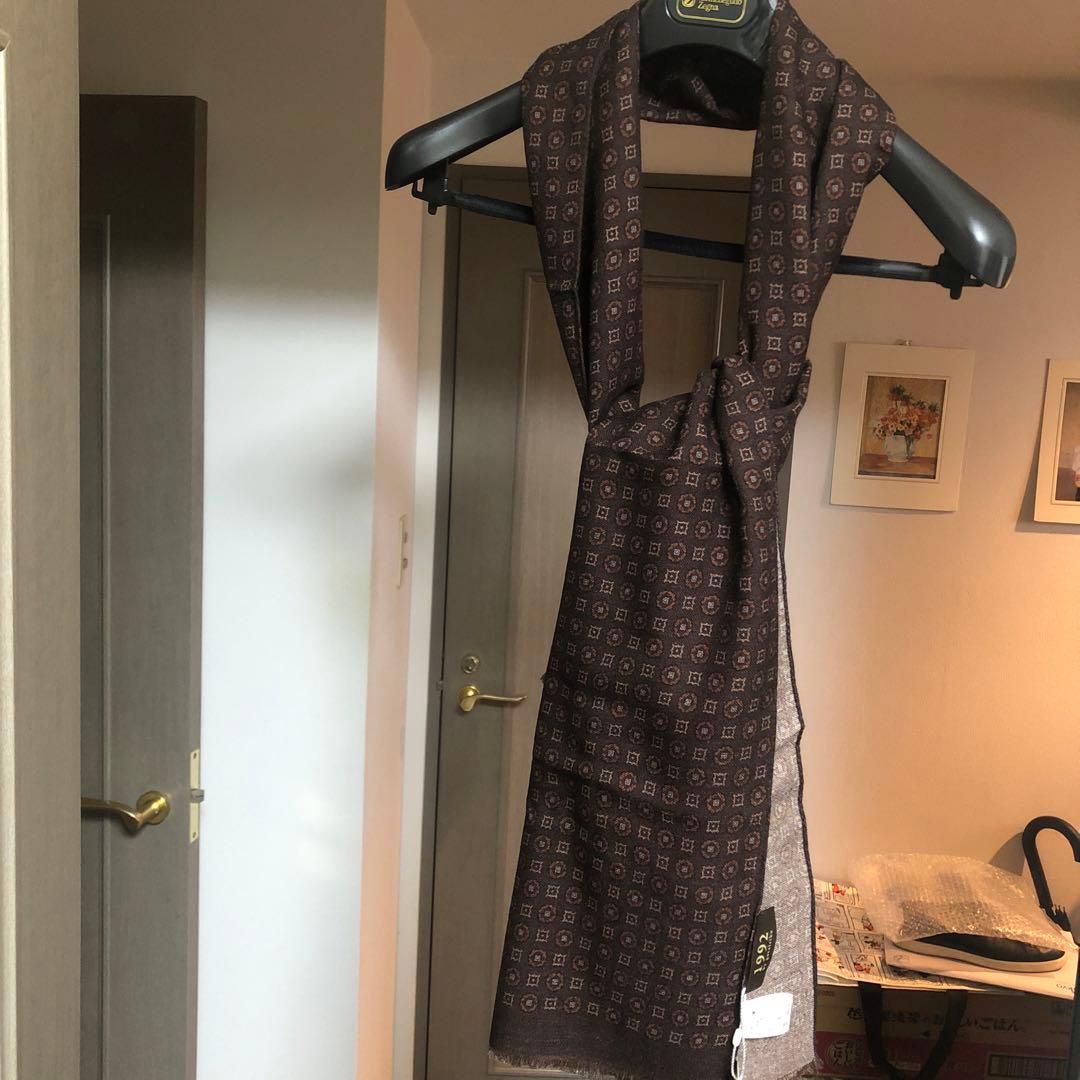 リクエスト値下未使用タグ付】イタリ製『gotairiku』大判ウールストール