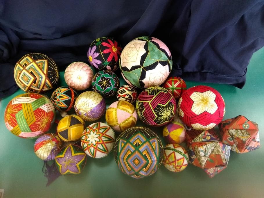 昭和　手毬　20個セット　千代紙作品　2個　ハンドメイド