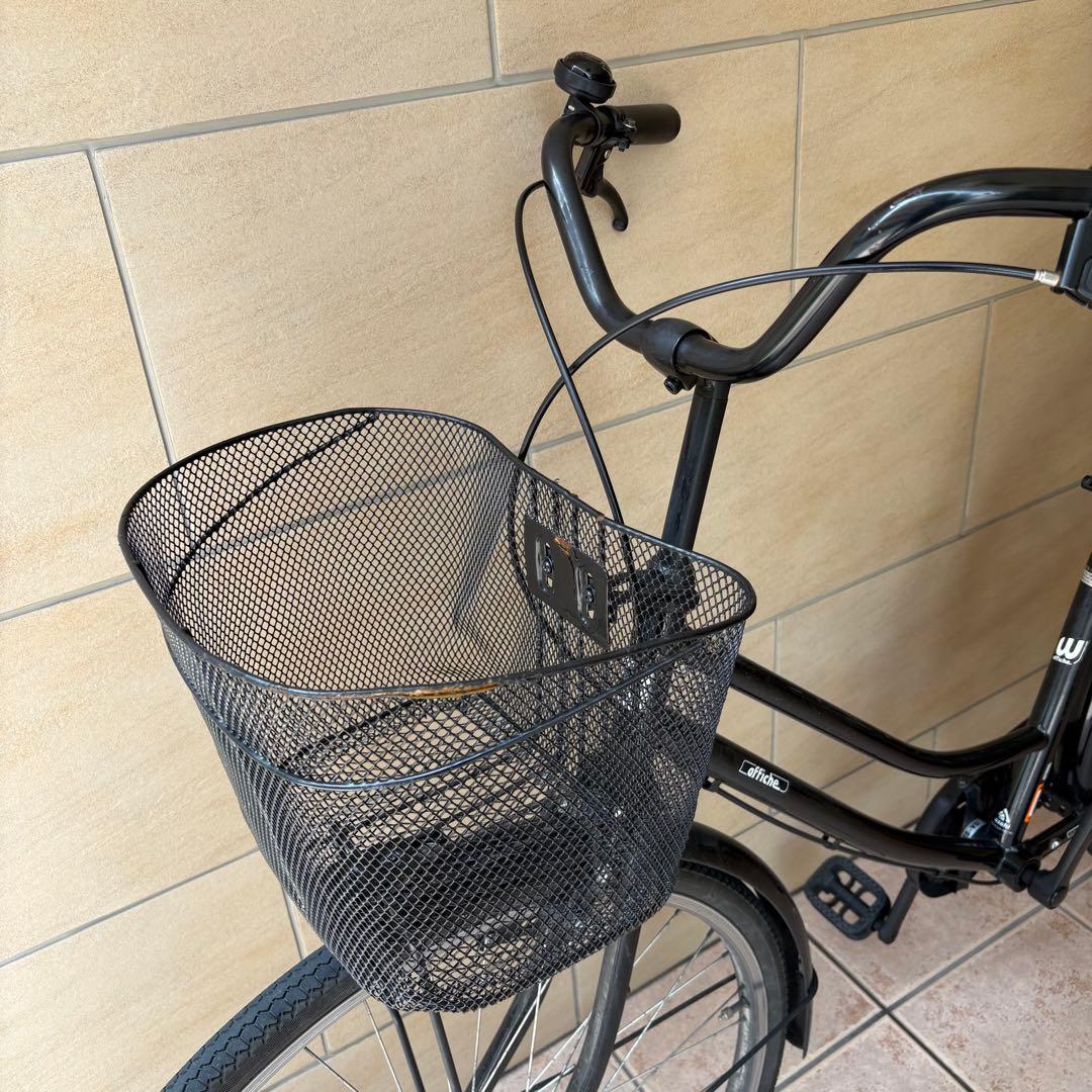 ママチャリ 黒 ブラック 26インチ 自転車 パンク歴 事故歴無し