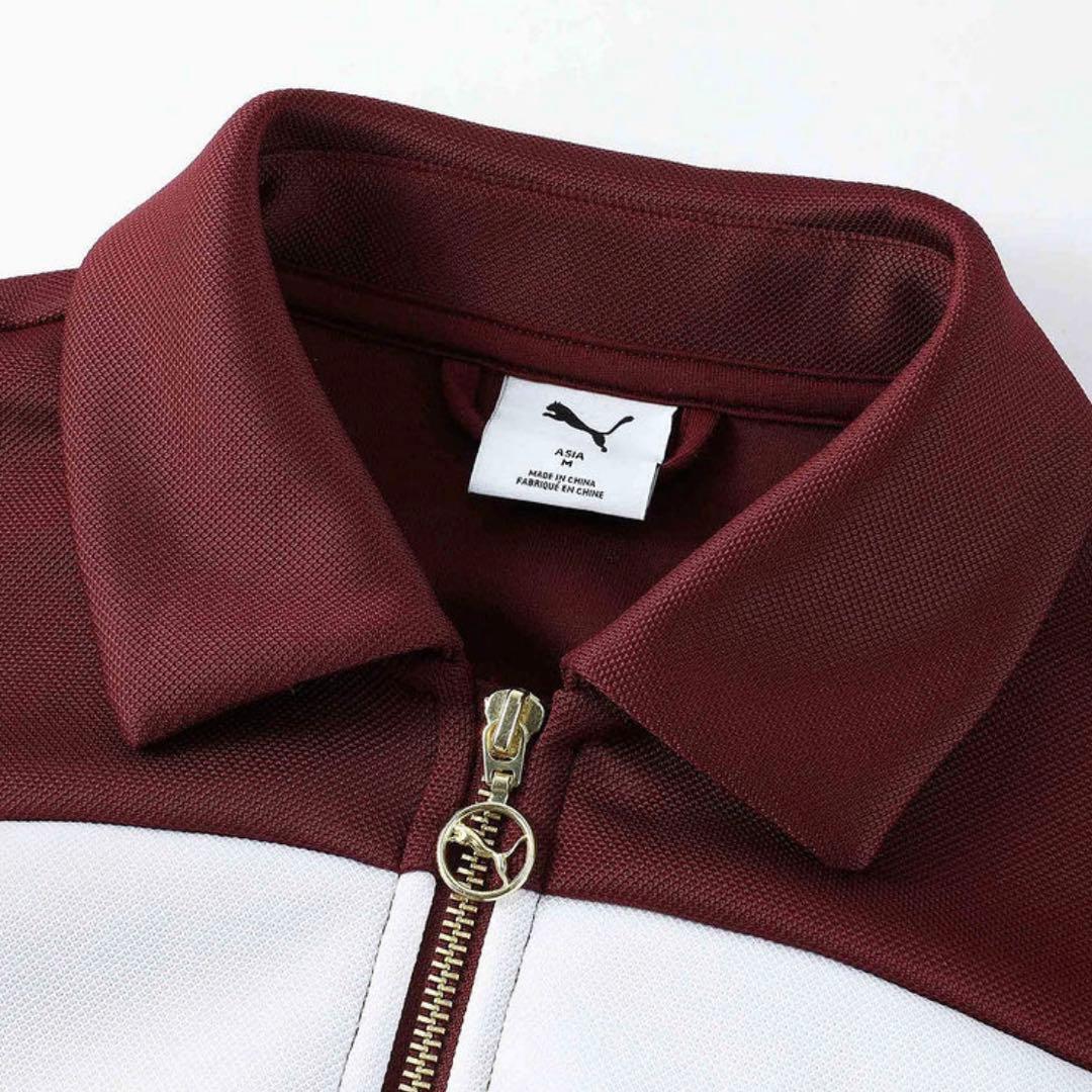 新品M PUMA プーマ ジャケット レディース ボルドー 633795-96