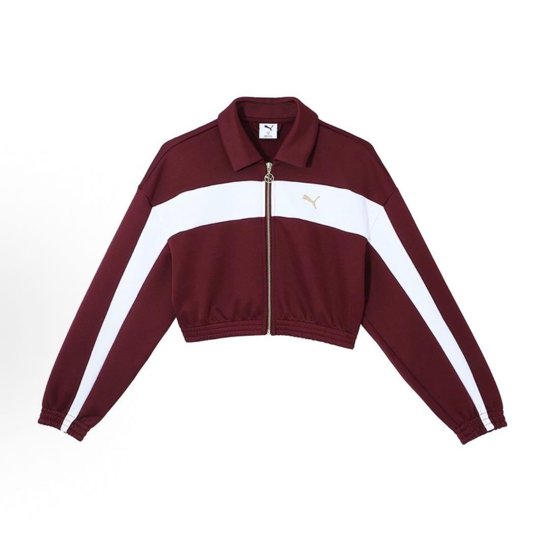 新品M PUMA プーマ ジャケット レディース ボルドー 633795-96