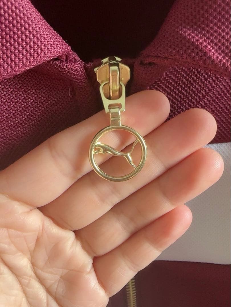 新品M PUMA プーマ ジャケット レディース ボルドー 633795-96