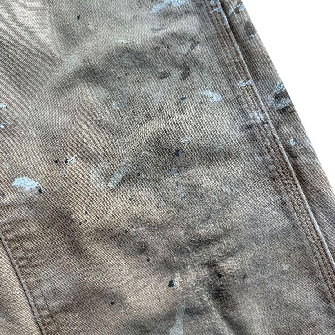 カーハート ダブルニーペインターパンツ ボロ ペンキ ワークパンツ USA 古着