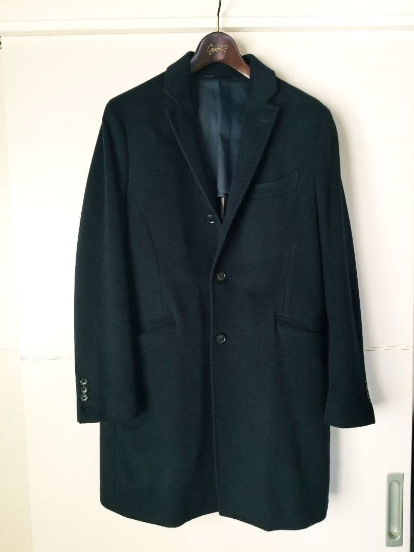 【美品】バーニーズニューヨーク カシミヤ チェスターコート