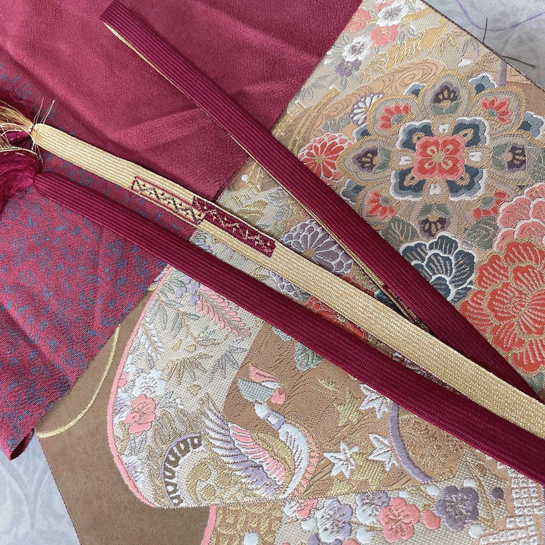 訪問着　フルセット　亀甲紋様　汕頭刺繍　鹿の子絞り　紗綾形地紋　入学式　H8