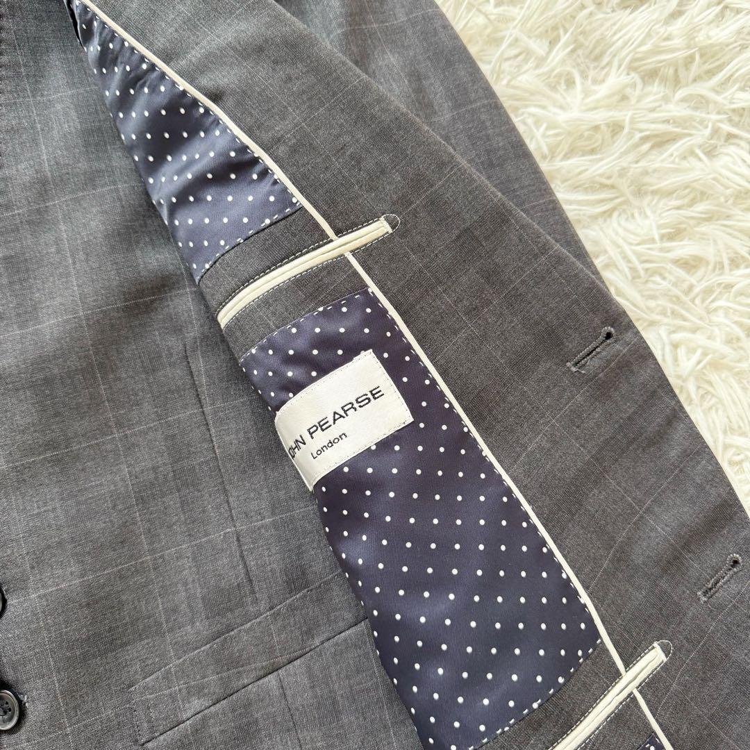 3ピース⭐︎JOHN PEARSE Londonセットアップスーツ ウィンドペンS