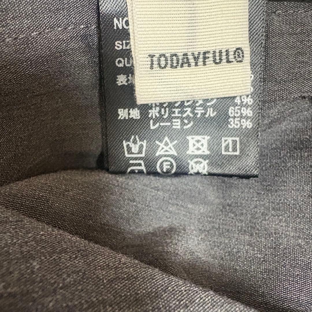 todayfulストライプハーフパンツ(チャコールグレー試着のみ)