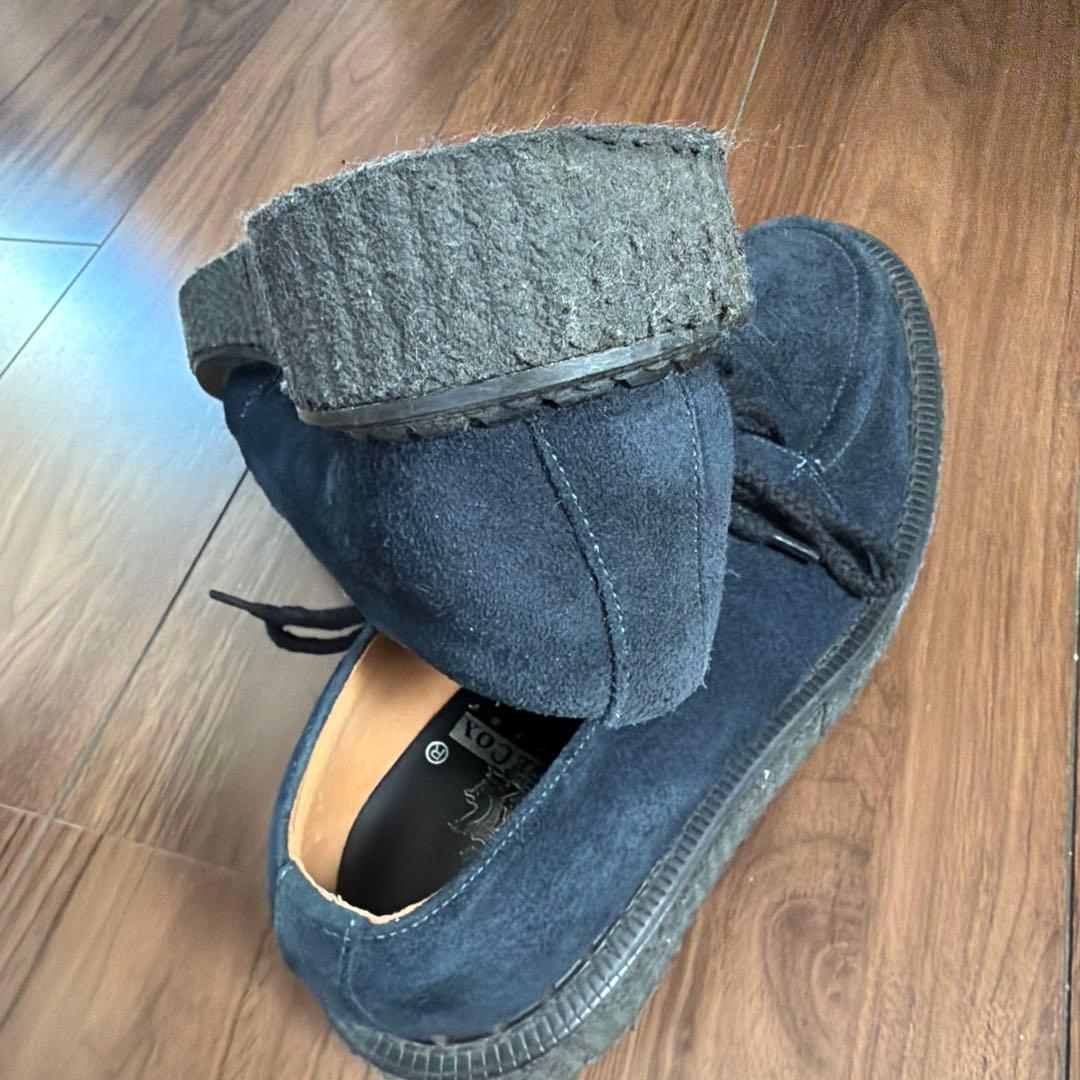 E COX（ジョージコックス）別注　スエード　ネイビー　UK7 26
