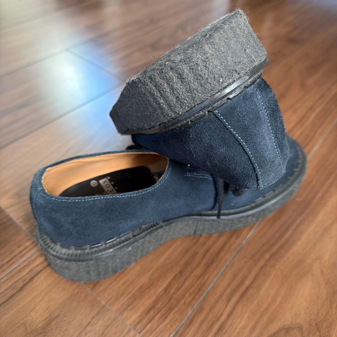 E COX（ジョージコックス）別注　スエード　ネイビー　UK7 26