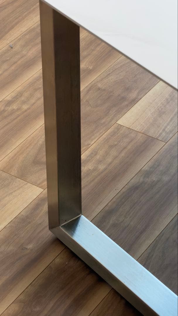 FENIXライトグレー天板 160 80 ステンレススクエアkanademono