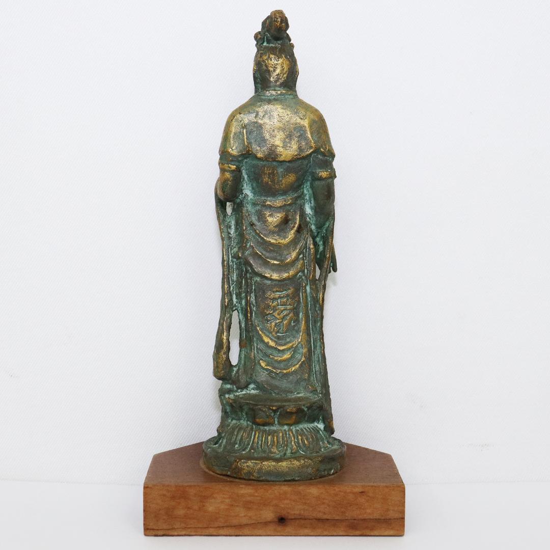 聖観世音菩薩 銅製 北村西望 高さ15cm