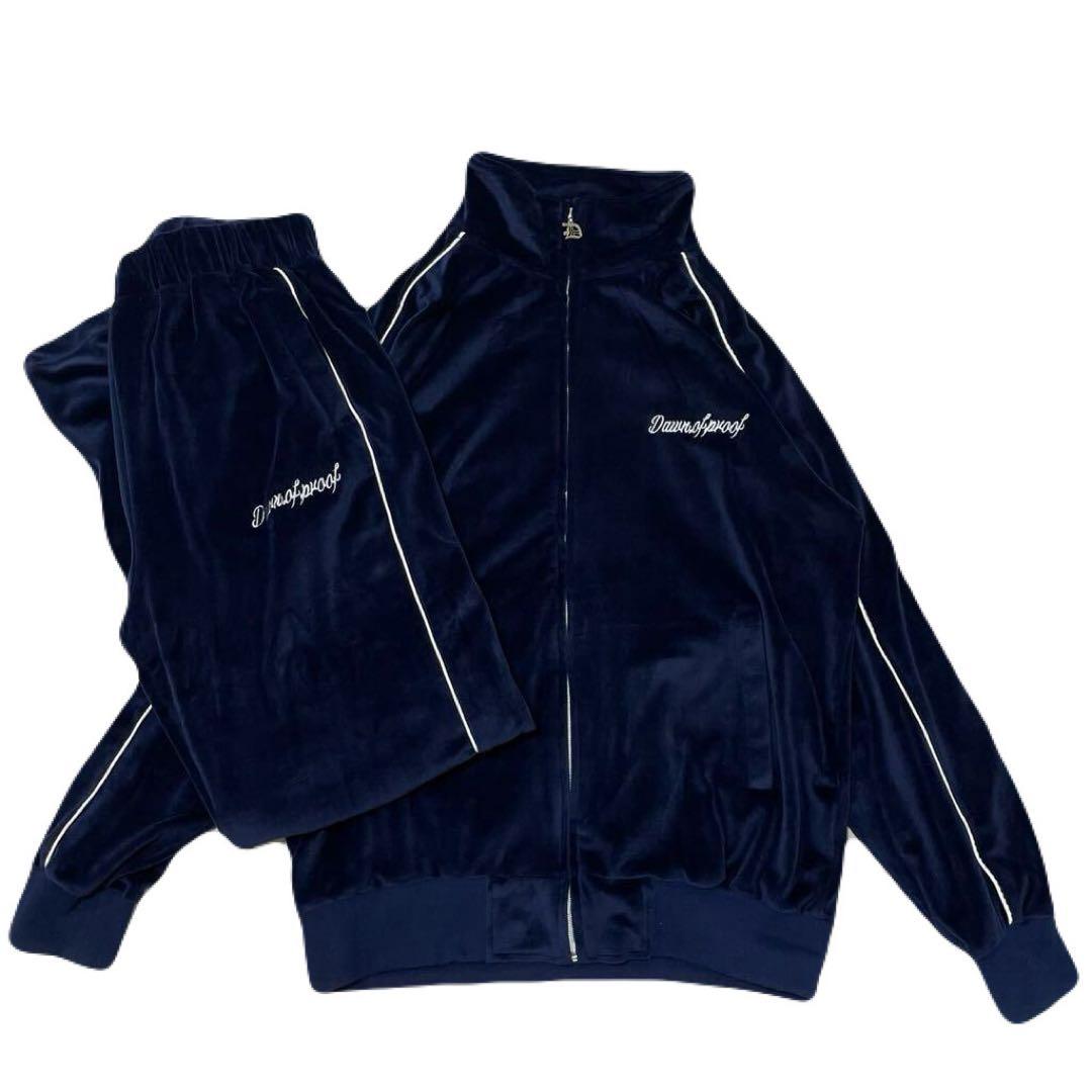 dawn of proof ベロア セットアップ 新品 早い者勝ち ネイビー